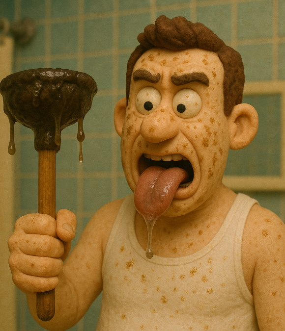 Plunger splatter